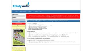 
                            7. Affinity Water Limited Electronic Tendering Site - Home