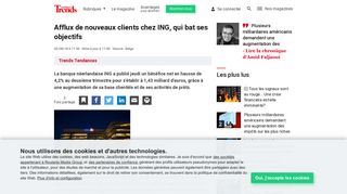 
                            8. Afflux de nouveaux clients chez ING, qui bat ses objectifs - Finance ...