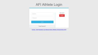 
                            7. AFI-ORSA - Login - Athletics Federation of India