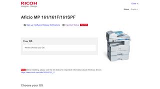 
                            3. Aficio MP 161/161F/161SPF Downloads | Ricoh Global - Firmware ...