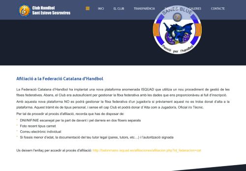 
                            7. Afiliació a la Federació Catalana d'Handbol - chses