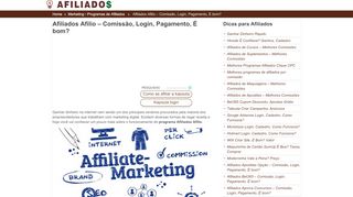 
                            9. Afiliados Afilio - Comissão, Login, Pagamento, É bom? | Afiliados