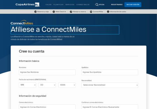
                            7. Afíliese a ConnectMiles | ConnectMiles | Copa Airlines