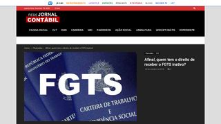 
                            9. Afinal, quem tem o direito de receber o FGTS inativo? – Rede Jornal ...