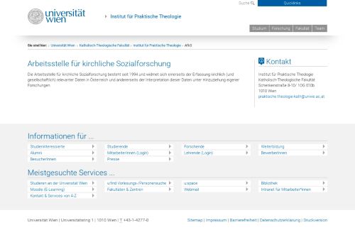
                            5. AfkS - Institut für Praktische Theologie - Universität Wien