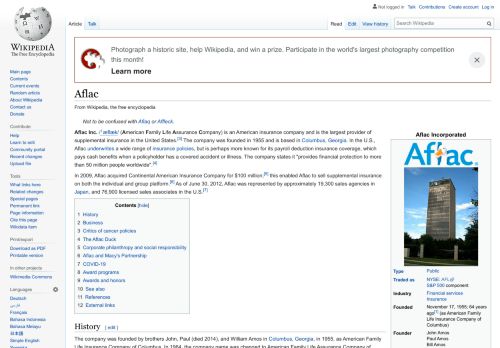 
                            5. Aflac - Wikipedia