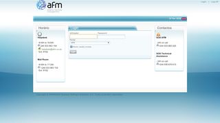 
                            6. AFM - Login - Powered by PRIMAVERA WebCentral