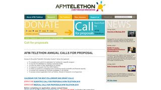 
                            5. AFM-Telethon / Research / Call for proposals / Call for proposals