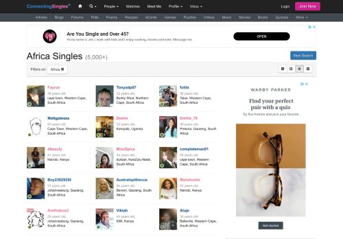 
                            10. Africa Singles - Connecting Singles