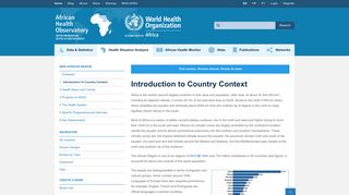
                            8. AFRO:Introduction to Country Context - AHO
