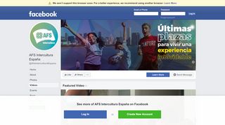 
                            5. AFS Intercultura España - Videos | Facebook