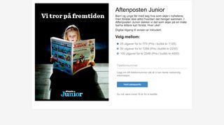 
                            10. Aftenposten Kundeportal | Aftenposten Junior