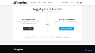 
                            1. Aftenposten Kundeportal | Min side