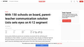
                            9. After 150 schools, Uolo sets eyes on K12 - YourStory