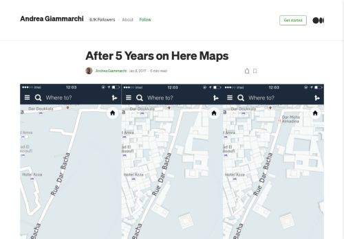 
                            7. After 5 Years on Here Maps – Andrea Giammarchi – Medium