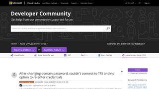 
                            10. After changing domain password, couldn't connect to TFS and no ...