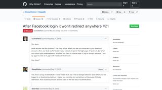 
                            2. After Facebook login it won't redirect anywhere · Issue #21 ... - GitHub