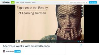 
                            11. After Four Weeks With smarterGerman on Vimeo
