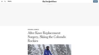 
                            1. After Knee Replacement Surgery, Skiing the Colorado Rockies - The ...