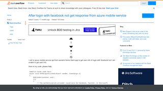 
                            9. After login with facebook not get response from azure mobile ...