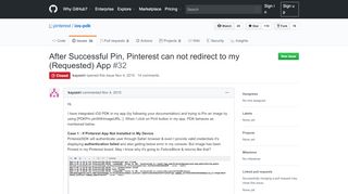 
                            11. After Successful Pin, Pinterest can not redirect to my (Requested) App ...