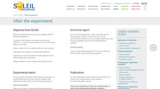 
                            2. After the experiment - Synchrotron SOLEIL