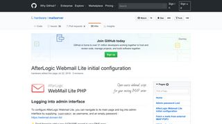 
                            5. AfterLogic Webmail Lite initial configuration · hardware/mailserver ...