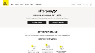 
                            10. AfterPay - Jay Jays