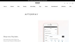 
                            8. Afterpay - MYER