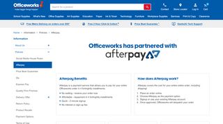 
                            6. Afterpay - Officeworks