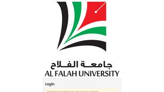 
                            6. AFU Login - Al Falah University