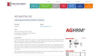 
                            8. AG Net Pte Ltd - Find Agents, Distributors, Resellers | Southeast Asia ...