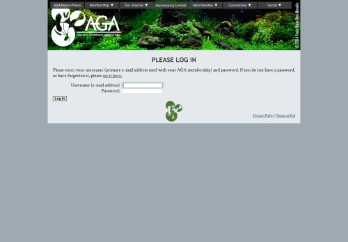 
                            10. AGA Login - Aquatic Gardeners Association