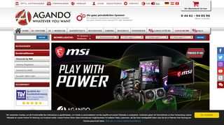 
                            13. AGANDO Shop - Powered by MSI