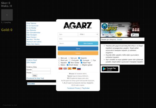 
                            1. AgarZ - çok oyunculu tarayıcı oyunu