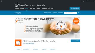 
                            12. AGB-Connector der IT-Recht Kanzlei | WordPress.org