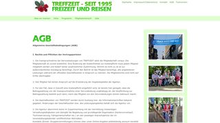 
                            11. AGB - Freizeittreff der TREFFZEIT Freizeit- und Reiseagentur seit 20 ...