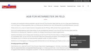 
                            7. AGB für Mitarbeiter im Feld - Plus Promotion