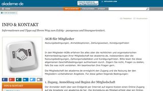 
                            12. AGB für Mitglieder | akademie.de