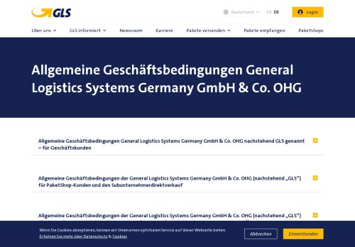 
                            4. AGB GLS-ONE | GLS-Paketdienst
