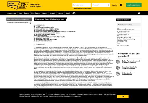 
                            4. AGB - Interwetten