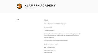 
                            10. AGB – Klampfn Academy