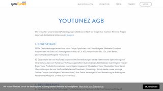 
                            6. AGB Musikvertrieb mit YouTunez - YouTunez.com