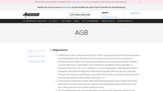 
                            4. agb - MyCleaner — Professionelle Autoreinigung vor Ort | Innenraum ...