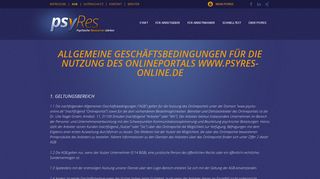 
                            4. AGB - psy.Res® - Psychische Ressourcen bewerten