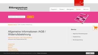 
                            8. AGB und Widerrufsbelehrung - Bildungszentrum Nürnberg