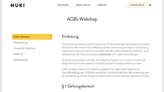 
                            9. AGBs Webshop - Nuki