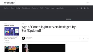 
                            10. Age of Conan login servers besieged by Set [Updated] - Engadget