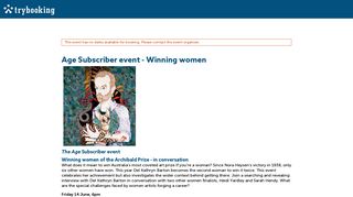 
                            9. Age Subscriber event - Winning women - TryBooking AU