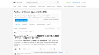 
                            7. Agel Aneis Gaxetas Equipamentos Ltda - JusBrasil